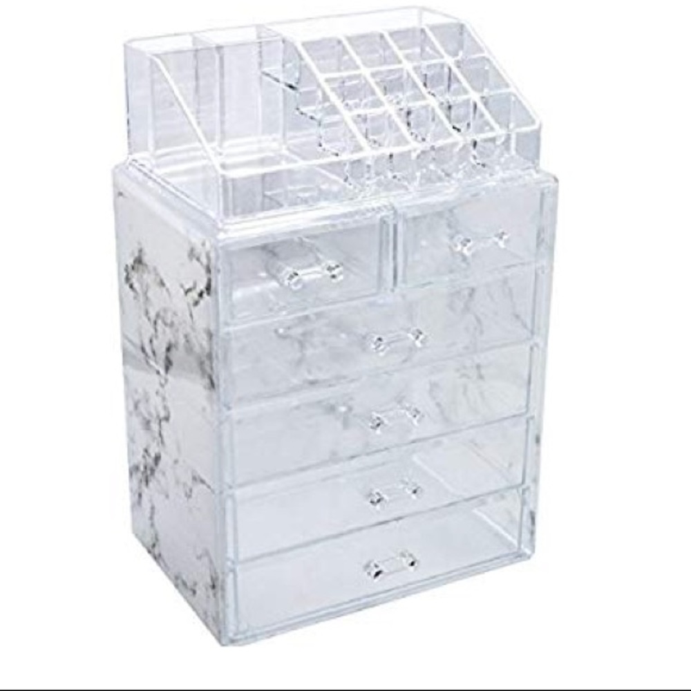 Acrylic makeup storage